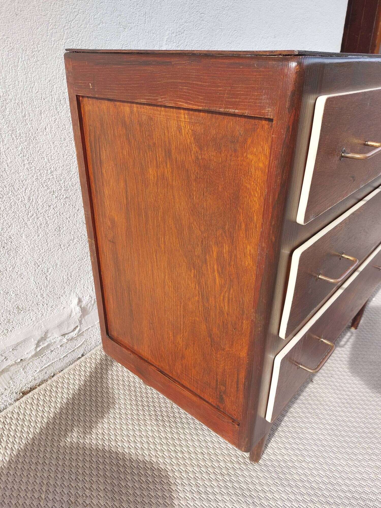 1960s-70s commode, cream trim, vintage