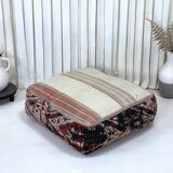Moroccan kilim pouf