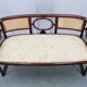 Josef Hoffmann Variation of Art Nouveau "Fledermaus" sofa by Fischel