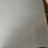 Grand 'Less' grey powder-coated aluminium dining table by Jean Nouvel for Tecno, minimalist 1990s