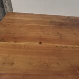 Table de Ferme rustique en merisier massif 19éme - 1m91.5
