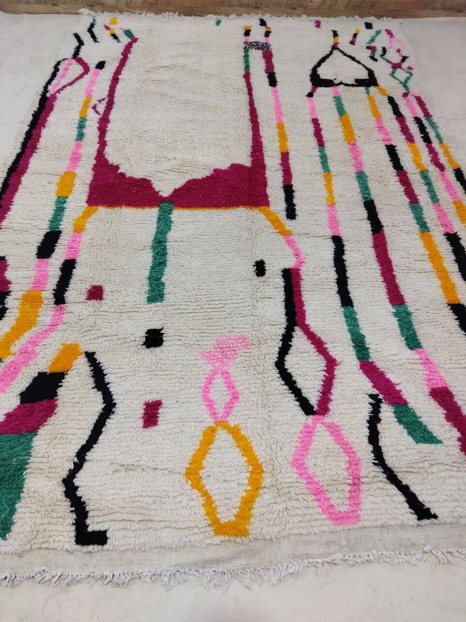 Handmade Moroccan Berber rug 298 X 185 CM