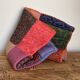 Wool patchwork blanket