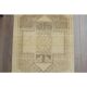 1970s Vintage Turkish Hand-Knotted Wool Cotton Orange Runner Rug 75x322