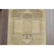 1970s Vintage Turkish Hand-Knotted Wool Cotton Orange Runner Rug 75x322