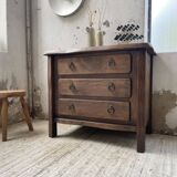 Solid elm aranjou chest of drawers