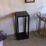 Black pedestal table Pierre Vandel 80s/90s