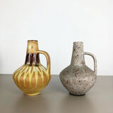 Set of 2 Ceramic Pottery Vase Heinz Siery Carstens Tönnieshof, Germany, 1970s