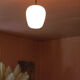 Vintage pendant lamp, opaline glass pendant lamp with patterns, vintage chandelier