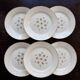 6 vintage flat plates in Lunéville earthenware – Christine model