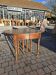 12-foot round oak table with 7 extensions / 20 people