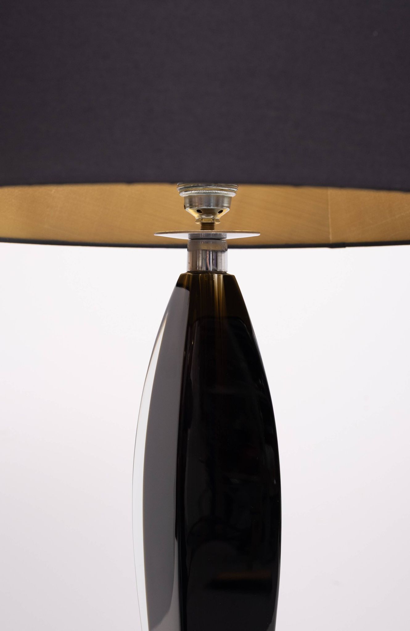 Flavio Poli Murano Glass Table Lamp for Seguso, 1960s