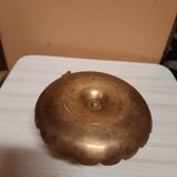 Golden hand candle holder