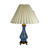 Table lamp with blue opal frame decorated with gold and of bronze, 1890s