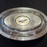 Saucière en métal argenté, style louis XVI