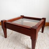 Scandinavian coffee table in wood and glass