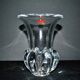 Vase design moderniste en cristal de Vannes Le Châtel