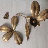 Brass ashtray fleur de lys with petals