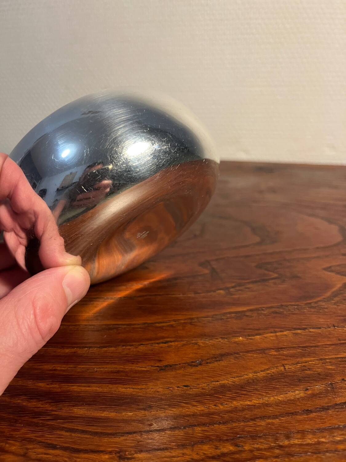 Set of two silver-plated finger bowls from Christofle