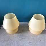 Pair of vintage bedside lamps