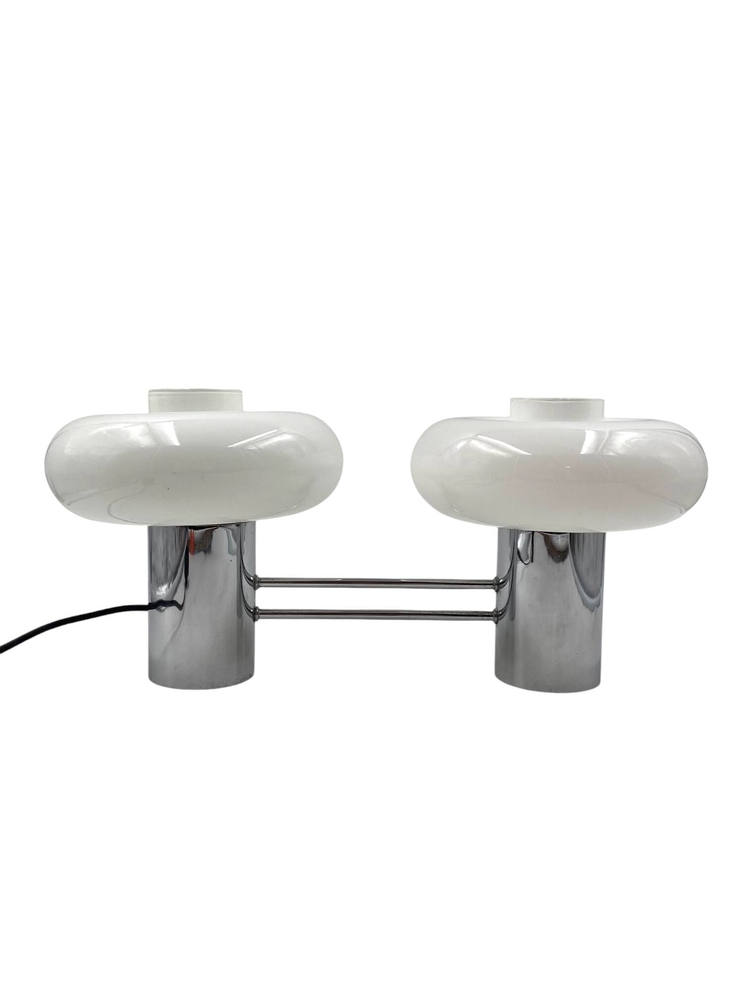 Mid-century two lights table lamp, Italy ca. 1970s