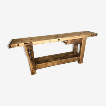 Industrial carpenter's wooden workbench