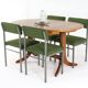 Set van 4 vintage stoelen 'Traunraut'