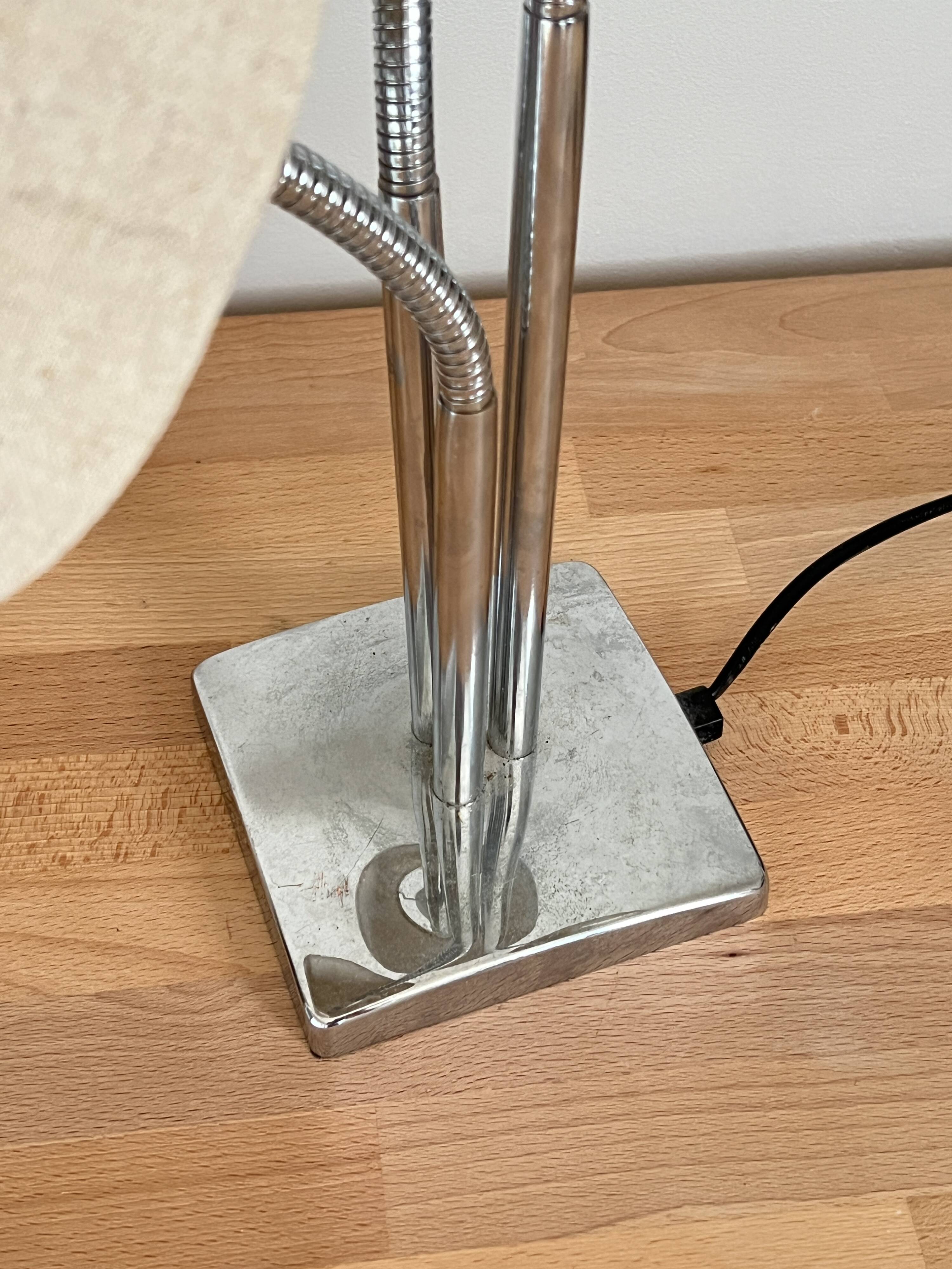 Vintage table lamp with 3 lampshades
