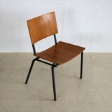 Set of 10 industrial chairs
