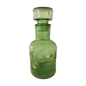 Carafe vintage en verre poli vintage