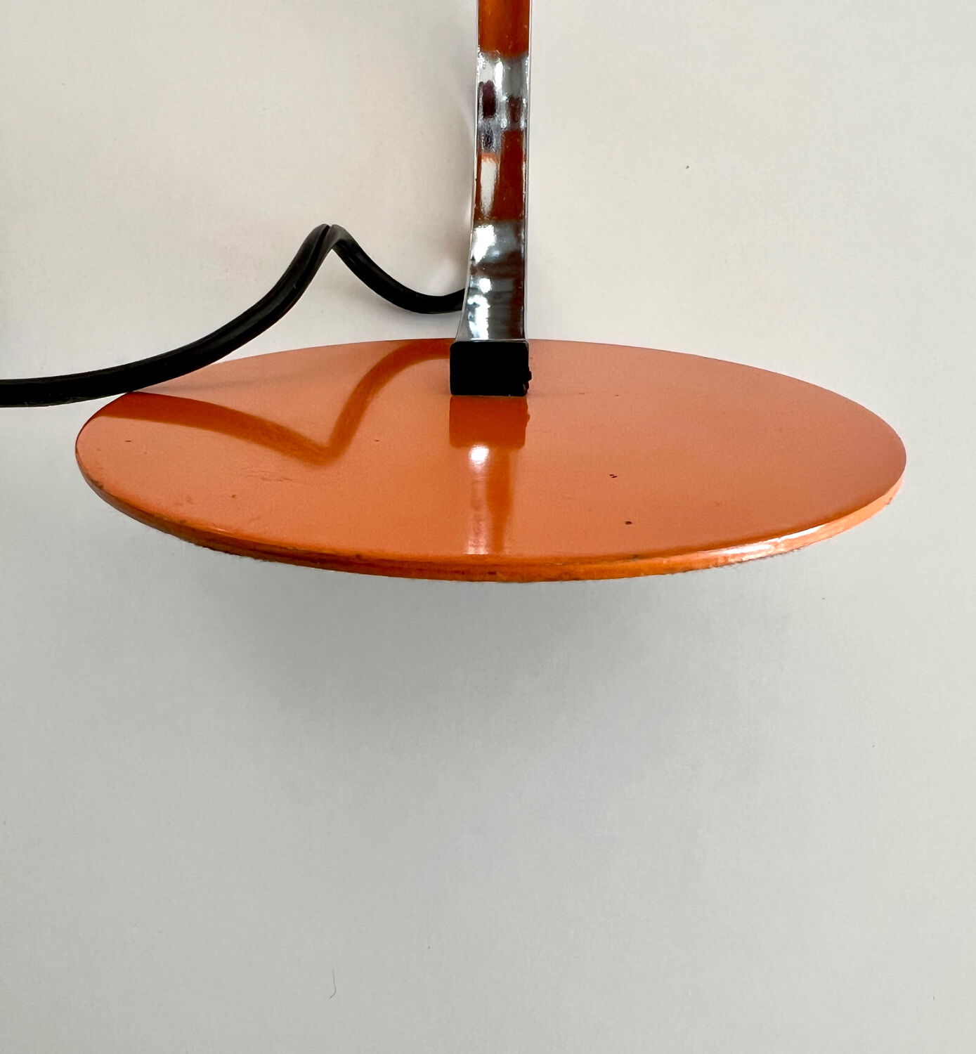 Targetti lamp vintage 1960s space age orange chrome