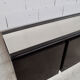 Steel and oak 70's enfilade by ludovico acerbis