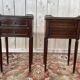 Paire de tables de chevet de style Louis XV en acajou