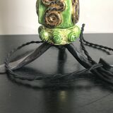 50 year old table lamp pattern with vintage wrought iron tripod tripod lizard