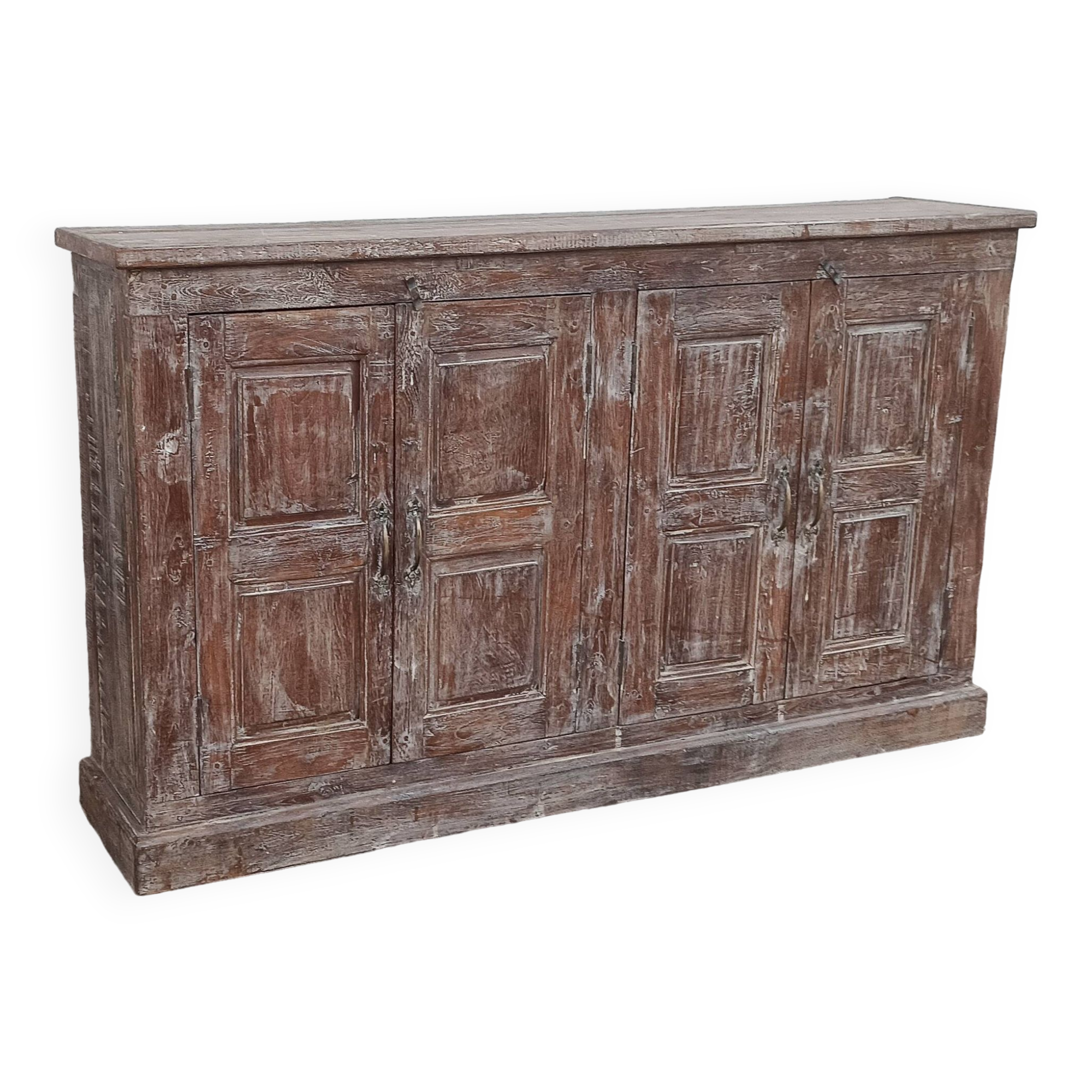 Old wooden sideboard with 4 doors