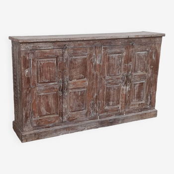 Buffet en bois ancien avec 4 portes