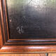 Oil painting on canvas j. peyraud view boats + wood frame #a219