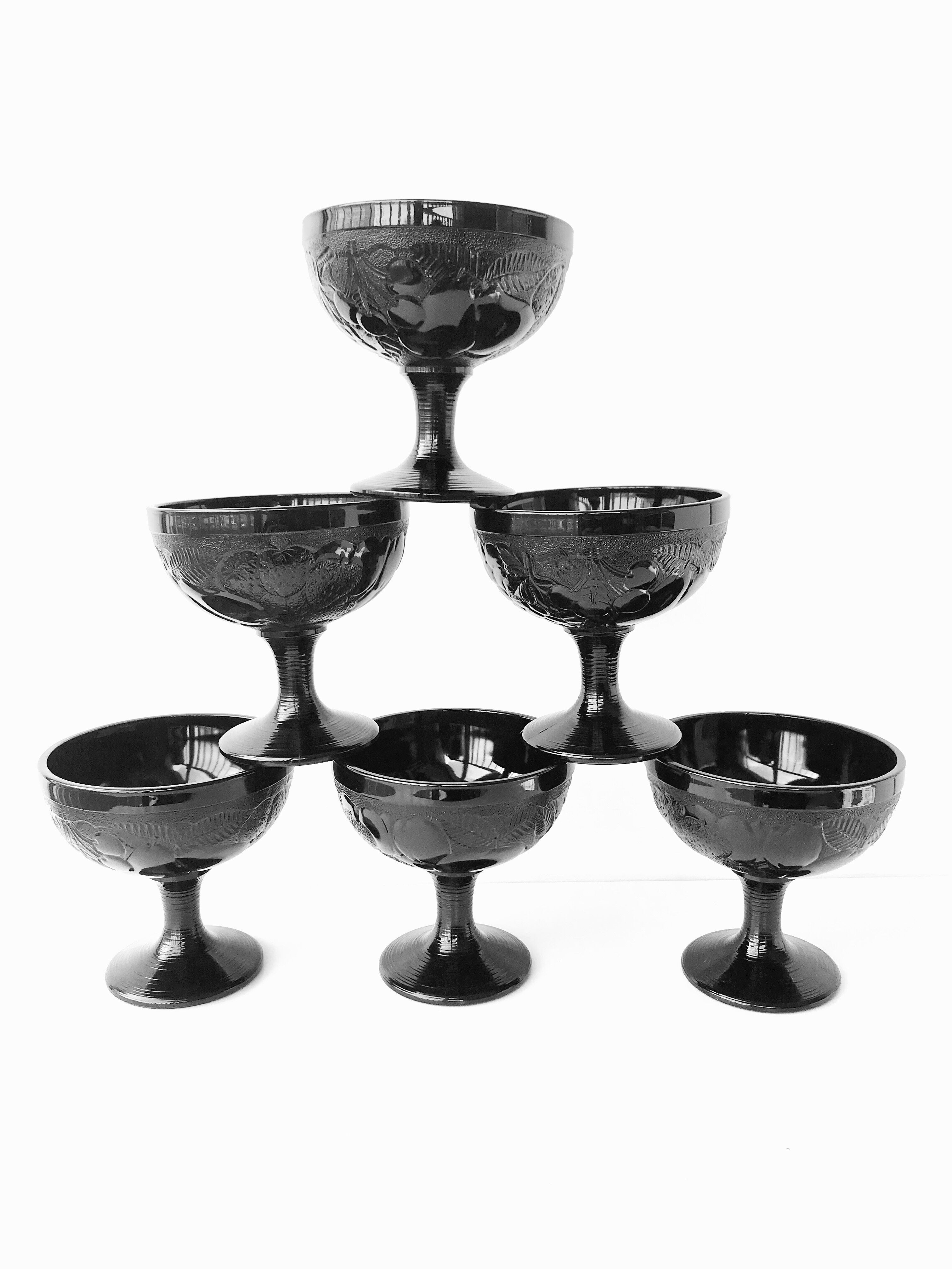 Set of 6 vintage fruit cups