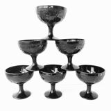 Set of 6 vintage fruit cups