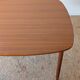 Table carrée teck scandinave extensible années 60