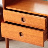 Wrighton Teak Dressing Table - Vintage 1960s - Hexagonal Base