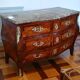 Louis XV period commode with tomb-like shape, stamped Léonard Boudin 1735-1807, 18th century