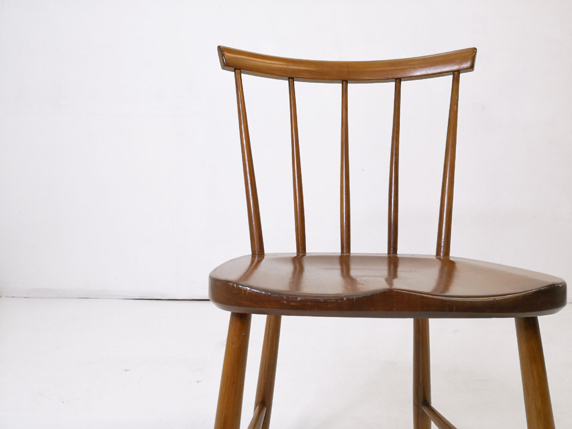 Suite of 4 scandinavian bistro chairs from the 60s