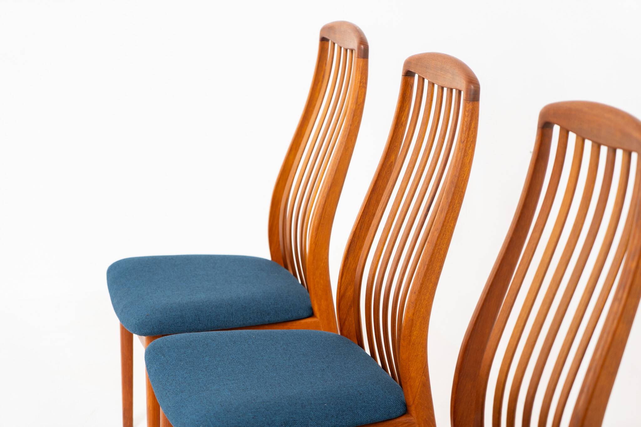 Ensemble de 4 chaises de salle à manger par Kai Kristiansen pour Schou Andersen