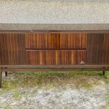 Grundig Scandinavian Hifi sideboard in wood and lacquered rosewood