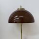 Vintage Mushroom table lamp with gold metal base , 1970s