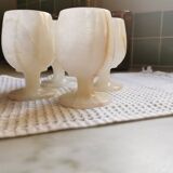 Verres à pied onyx marbrés 15cl