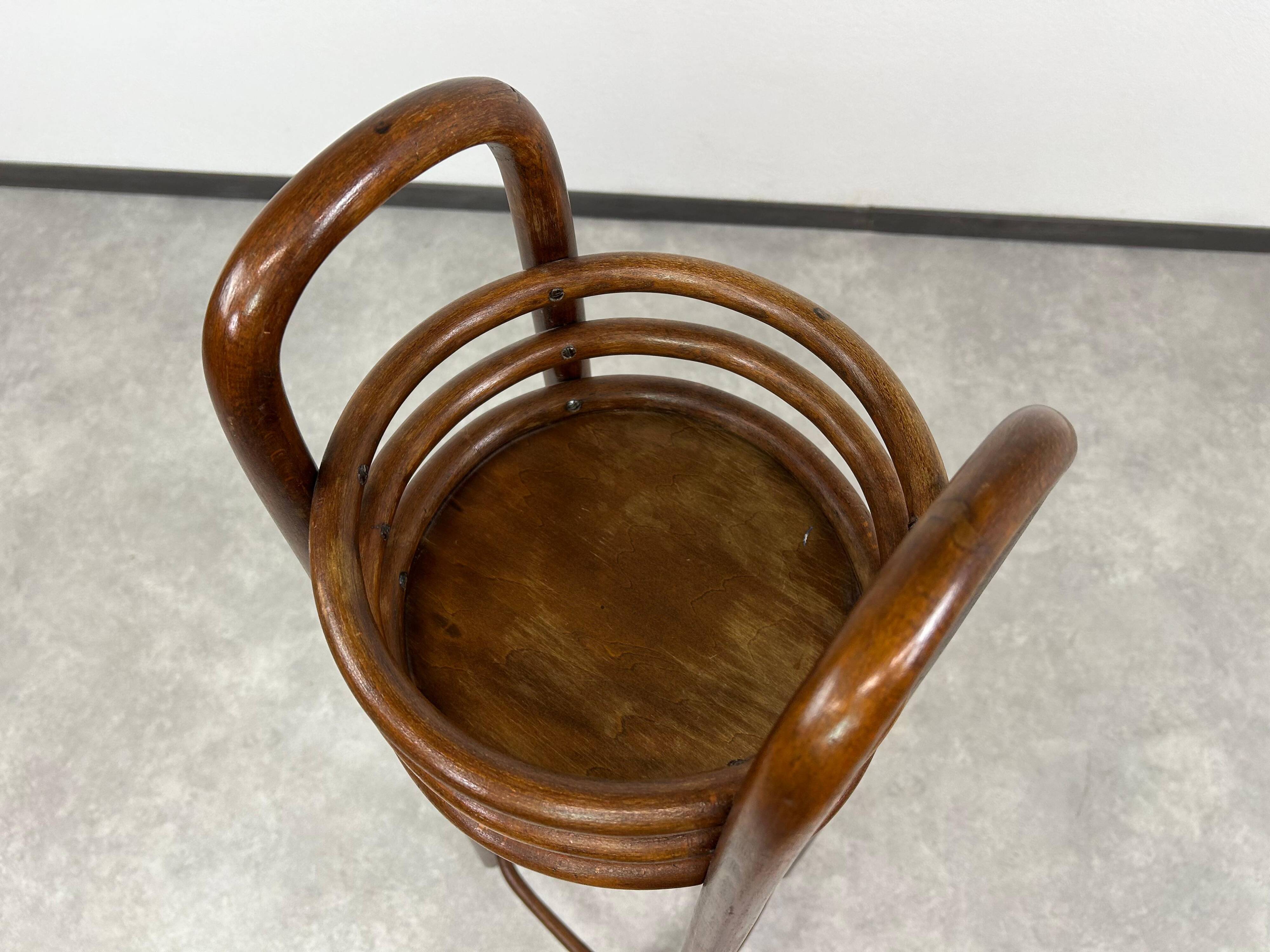 Secession stool no. 1009 attributed to Otto Wagner for J&J Kohn.