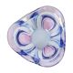 Vintage Murano Bowl Fruit Bowl Blue Purple Glass Sixties