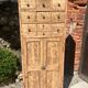 Beautiful piece of furniture with 8 drawers/2 doors in raw wood.
